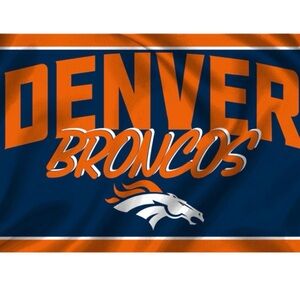 Denver Broncos Football Flag 3x5 Feet Grommets Fast Same Day Shipping